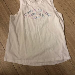 No-brand Women's White and Pink Vest